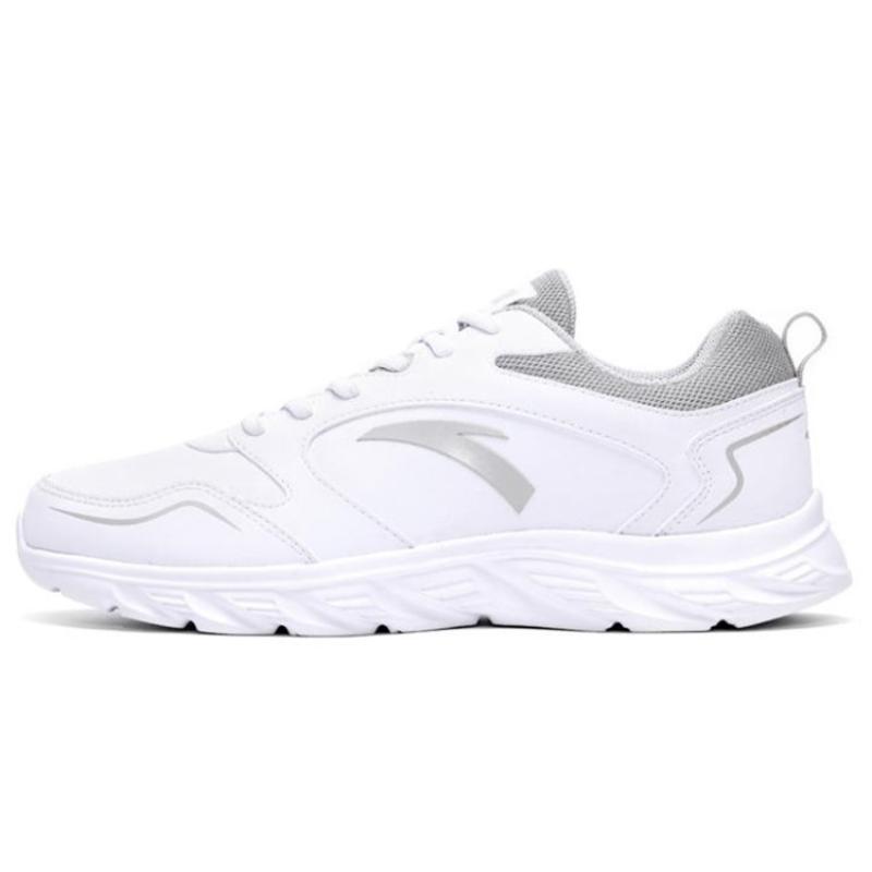 

Anta Fabric Cushioning Slip Resistant Abrasion Resistant Low top Running Shoes Men s White Sneakers 912245515-4 42.5