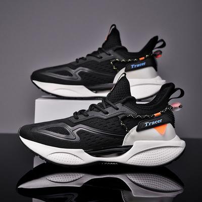 Summer New Men's Shoes Fashion Trendy Casual Shoes Low Top Breathable Sports Shoes Youth Students Outdoor Running Shoes