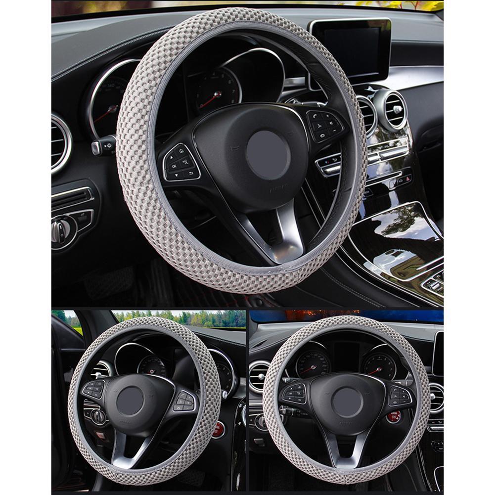 High Quality Anti-slip Wheel Protector Car Steering Wheel Cover 1x New