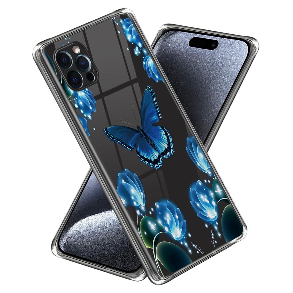 For iPhone 16 Pro Max Case Pattern Printed Shockproof TPU Phone Cover