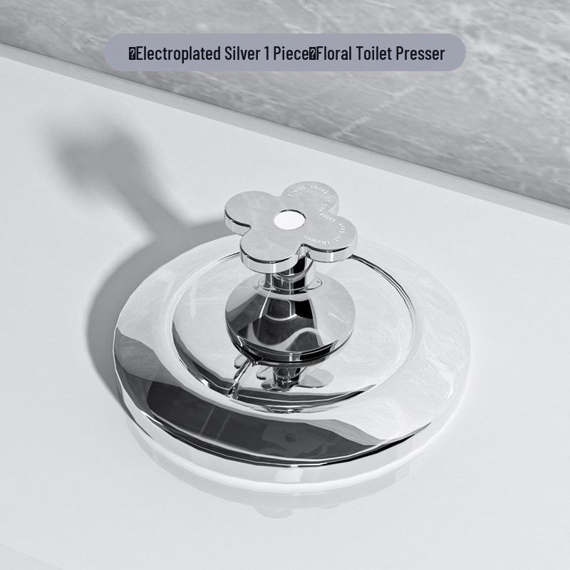 

Елегантна кнопка з квітковим візерунком для унітазу: Універсальний підйомник для перемикачів та кришок