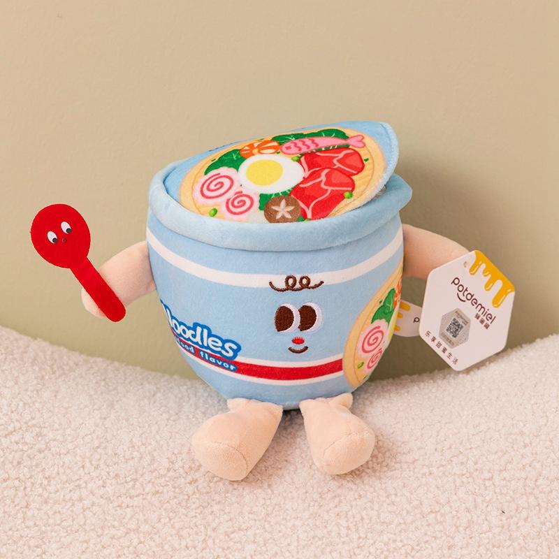 

Cute Noodles Instant Plush Toy Keychain Bag Pendant Decorative Accessories Doll