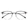 Metal Myopia Glasses Men'S Anti-Blue Light Radiation Fatigue Can Be Matched With Degree Discoloration Flat Light Online Eye Protection Frame Women