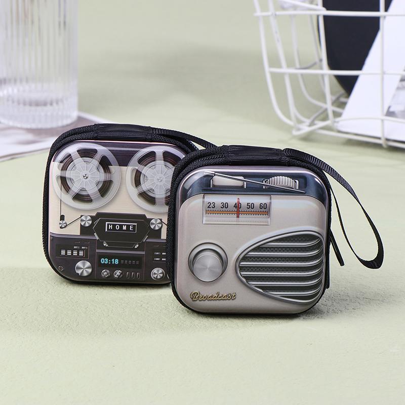 1 Pc Cute Student Coin Purse Retro Musical Instruments Design Wallet Holder For Girls Portable Cute Small Storage Box