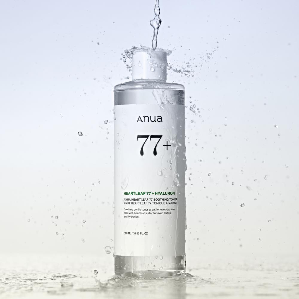 Anua Heartleaf 77 Soothing Toner (500ml) – Calming & Hydrating Toner for Sensitive and Acne-Prone Skin, Korean