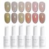 Coikaze Gel Nails, Sheer Color Gel, Nail Art, Color Nails, Sheer Nails, Office Nails, Nail Color, Nail Gel, UV/LED Compatible, 6 Colors