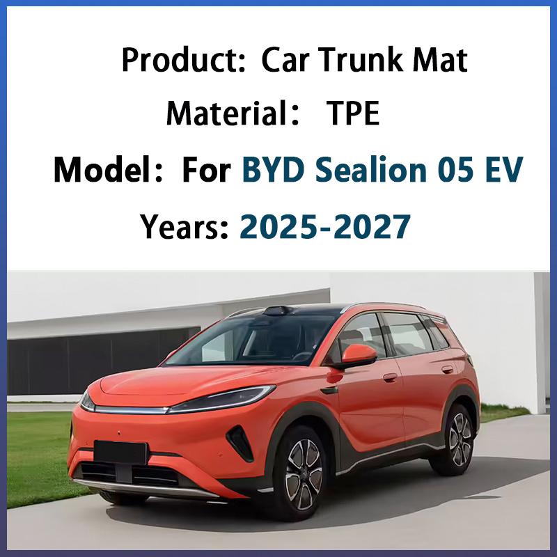 For BYD Sealion 05 EV 2025 2026 2027 Car Trunk Mat TPE Cargo Liners Boot Carpet Cushion Protective Pad Auto Tools Accessories