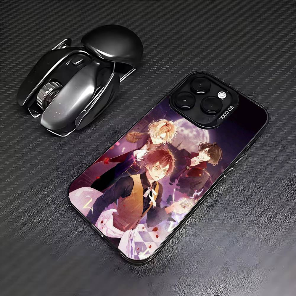 D-Diabolik-ks Anime L-Lovers  Phone Case For iPhone17,16,15,14,13,12,11 Plus,Pro Max Colored Silver Plated Inside Cover