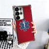 EMT EMS Ambulance Plating Phone Case For Samsung Galaxy S24 S25 FE S26 Edge S23 Ultra S22 S21 Plus S20 Anti-Fall Airabag Cover