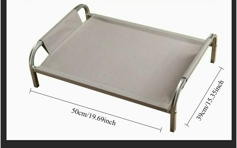

Removable Washable Summer Dog Beds Comfortable Portable Dog Crate Elevated Dog House Portable Camping Beds серый