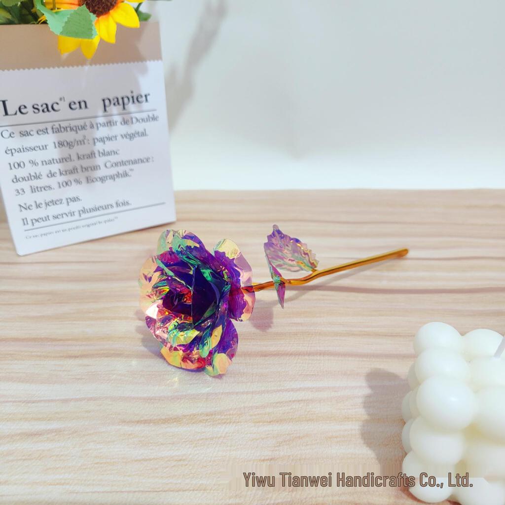 Multicolor Gold Foil Rose - Romantic Gift for Mother's Day, Valentine's Day, Women's Day