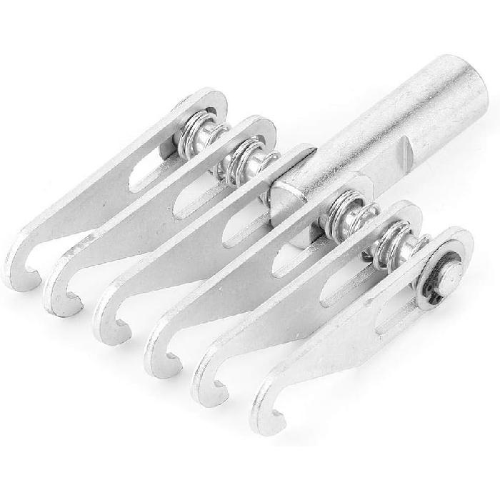 Tbest Dent Puller 6 Finger Hook Head, Metal Dent Puller Adjustable 6 Fingers Hook Pulling Claw Car Body Repair Tool Dent Pulling Claw Puller Dent