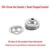 Stainless Steel Bowl-Shaped Adjustable Foot Washer for Pot Lids