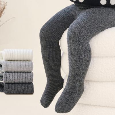 Winter Baby Girls Tights and Leggings Toddler Kid Girl Ribbed Stockings Cotton Warm Pantyhose Solid Tight Autumn Style