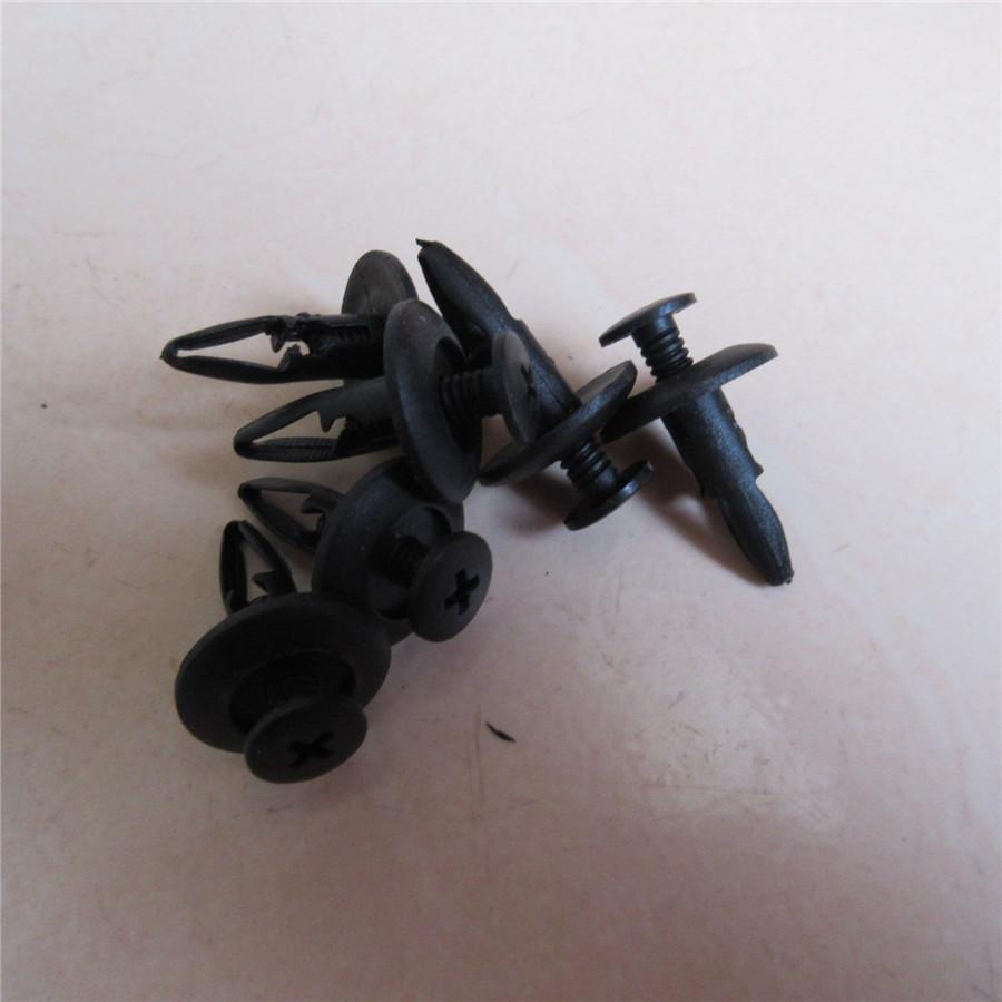 100Pcs Car Mixed Plastic Rivets Fastener Fender Bumper Push Pin Clips Universal