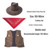 Western Cowboy Halloween Costume Set for Adults & Children - Perfect for Parent-Child Performances