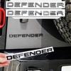 1pc Glossy Steel Chrome ABS Emblem Car Hood Trunk Letters DEFENDER Logo Badge Sticker For RANGE ROVER Accessories Styling