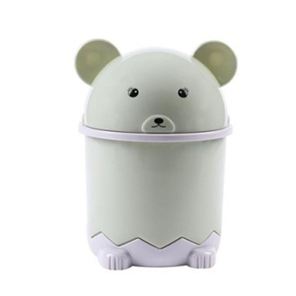 Storage Box Garbage Can With Cover Trash Bin Basket Desktop Mini Trash Can  Office