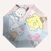 1pc Pom Pom Purin Hello Kitty Pochacco My Melody Pattern Automatic Umbrella Is Fashionable and Good-Looking, a Portable 3-Fold Umbrella, Suitable for