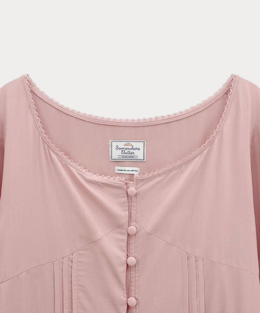Sseomweeobeoteo Evelyn Lace Long Dress - Pink