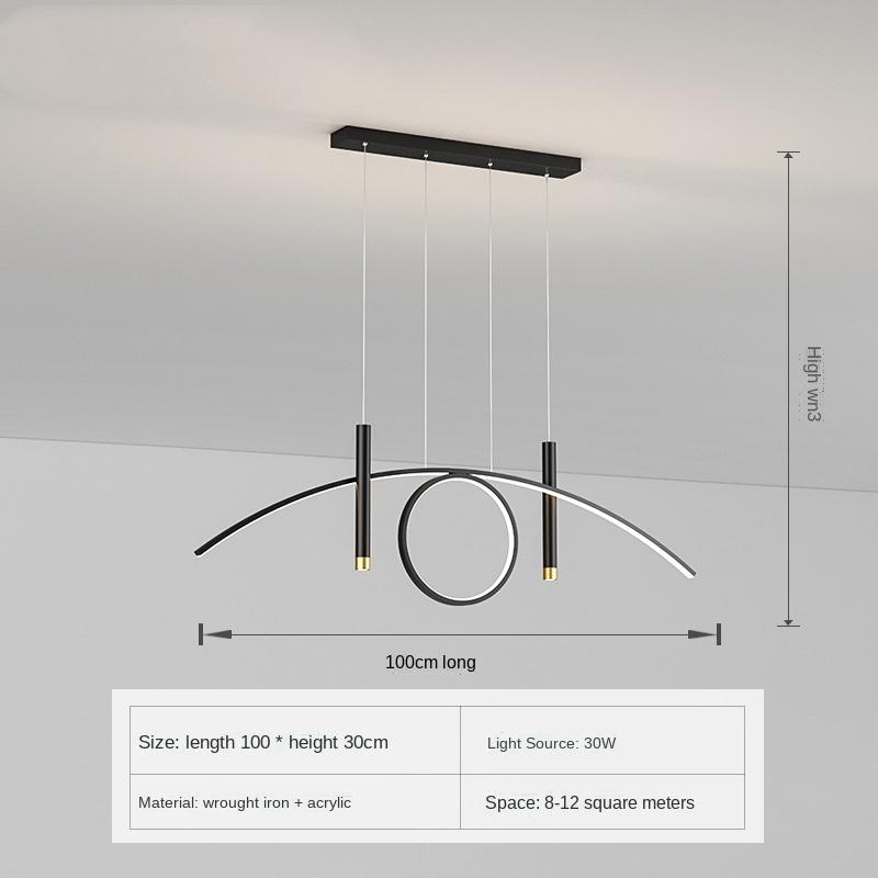 Modern Minimalist Dining Room Chandelier Nordic Long Style Household Pendant Light For The Kitchen Light Creative Design Led