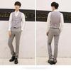 Men's Korean Style Slim Suit Vest - Business Casual for Spring & Autumn, Professional Groomsmen Dress Vest.