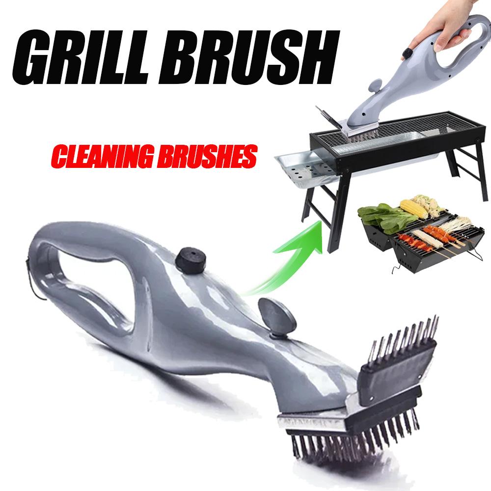 BBQ Grill Outdoor Dampfreinigungsbürsten Grillreiniger Geeignet für Holzkohle Schaber Gas Zubehör Kochwerkzeug Küche
