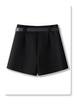 Women's 2024 High-Waist Khaki Wide-Leg Pants & A-line Shorts Set for Autumn/Winter