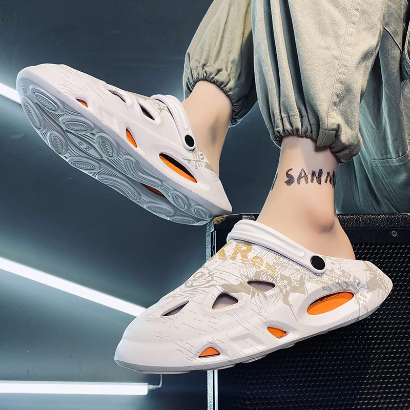 Fashion PARZIVAL Men Causal Summer Sandals EVA Garden Clogs Sandals Soft Hospital Shoes Men Slip On Beach Water Slippers Zapatos Hombre