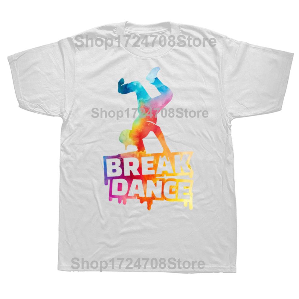 Harajuku Hip Hop Funny Break Dance Graphic T Shirts Streetwear Short Sleeve Breakdance Man T-shirt Loose Casual Women Clothing