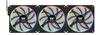 Ventoinha RGB Thermaltake TS140 EX Preta Pacote com 3 Ventoinhas de Gabinete de PC de 140mm CL-F208-PL14SW-A FN2565