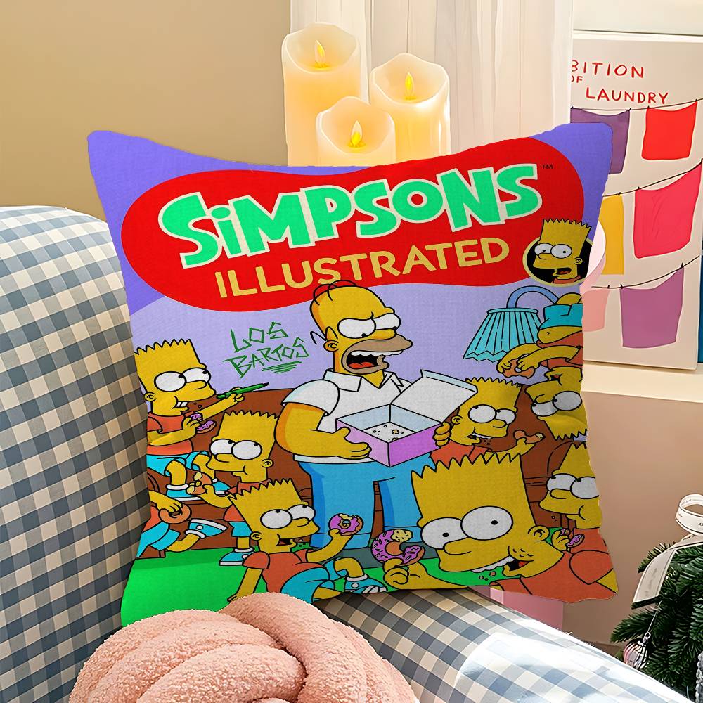 Cartoon T-Der Coole S-Simpsons Personalisierte Bildtext Heimdeko Kissen Haushaltsgeschenke 45x45cm