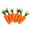 Lifelike Fake Carrots Glitter Easter Ornaments 6Pcs Kitchen Photography Props