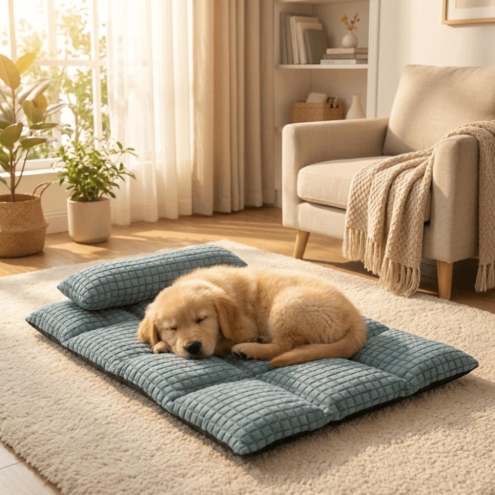 Folding Dog Sleeping Mat Breathable Pet Cool Bed Mat Universal Dog Cooling Mat  Indoor Use