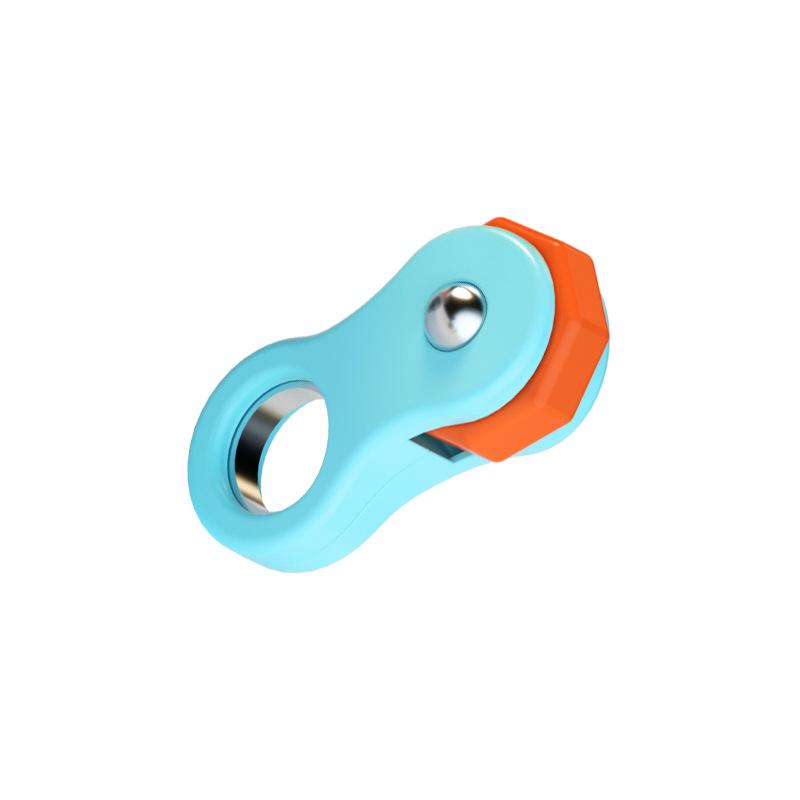 Plastic Fidget Spinners Toy for Adults Kids High Quality Airplane Style Quiet Office Desk Toy for Children with Autism ADHD синий