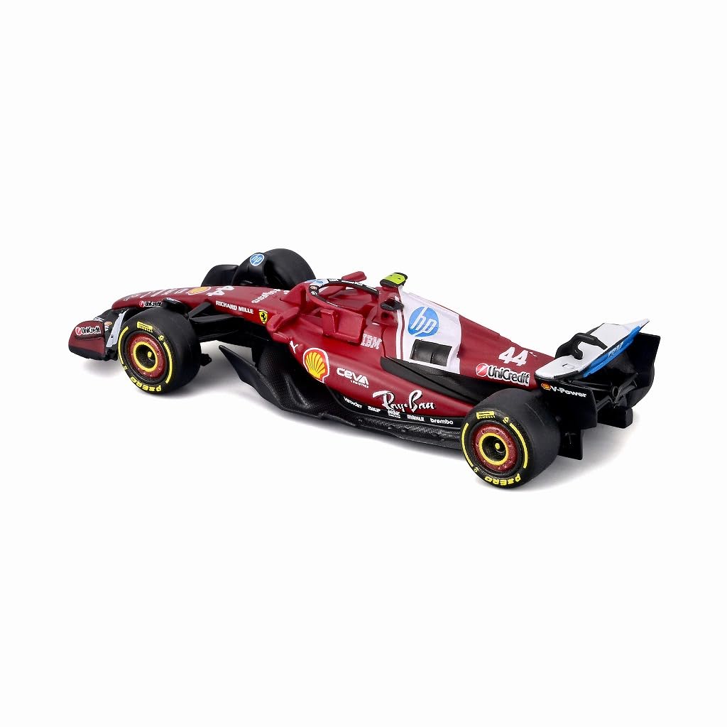 Kyosho BURAGO Ferrari 2025 Australian GP 44 Hamilton Not Assembled Model 1/64 SF-25 No. L. (Clear Case/Driver Included) - 18-56804H
