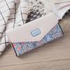 Women's Korean Floral Contrast Color Envelope Buckle Wallet