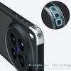 For vivo X300 Pro 5G Case Skin-Touch TPU + PC Matte Phone Back Cover, Transparent Black