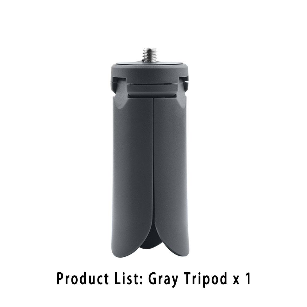 

Мини-штатив Grip, складной настольный штатив с винтом 1/4 для DJI Osmo Pocket 3, Insta360 X3, стабилизатор Gimbal Handle Grip серый