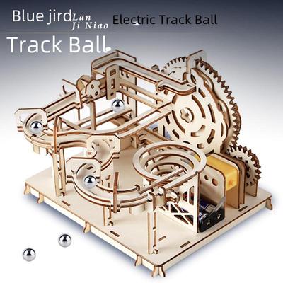 DIY-Achterbahn-Bausatz aus Holz für Schüler: Pädagogisches mechanisches Montagespielzeug