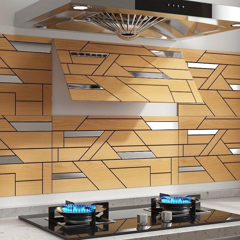 3D selbstklebende Wandpaneele - 60x30cm Geometrische PVC-Tapete, Strukturierte Wandaufkleber für Wohnzimmer Schlafzimmer, Wasserdichte Wanddekoration