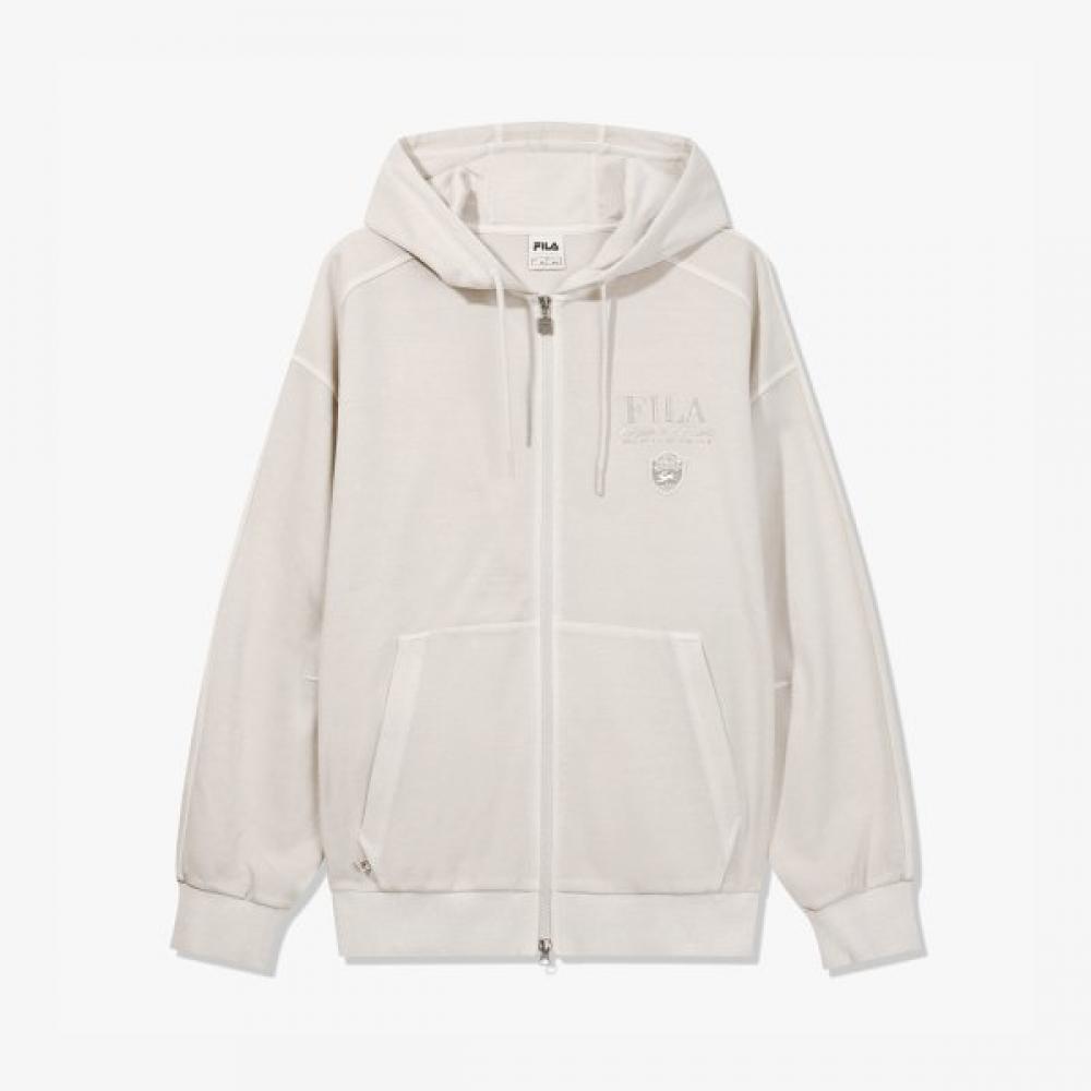Fila Hooded Zip Up BEIGEOATMEAL/M(095)