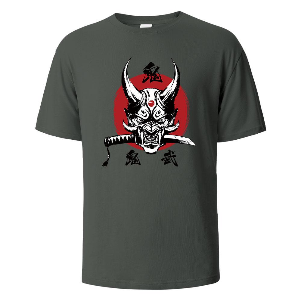 Onimusha Graphic Printed Mens TShirts 100 Cotton Breathable Comfortable Tops For Men Summer Oversize Harajuku Men Clothing