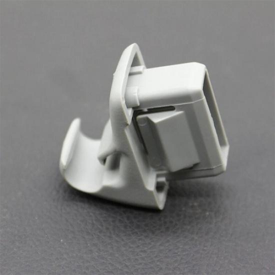 2Pcs Car Sun Visor Holder Clip Grey For Mitsubishi Lancer Outlander Sport ASX