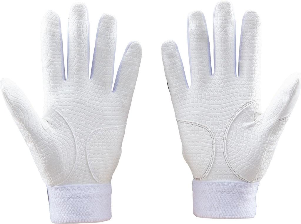 ZETT Baseball Batting Gloves Zero One Stage Batting Gloves Silver x White JM BG19202J Boys' Boys' (1311)