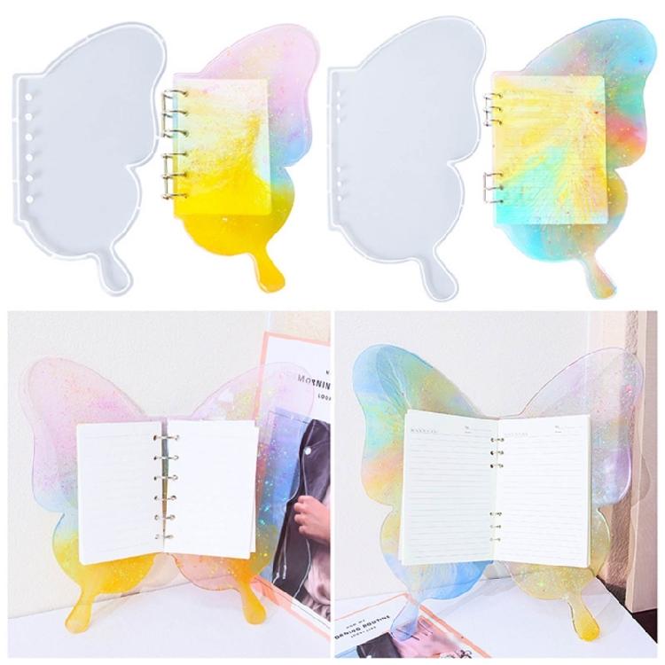 Butterfly Notebook Cover Mold Quicksand Epoxy Resin Silicone Mold Handmade Craft