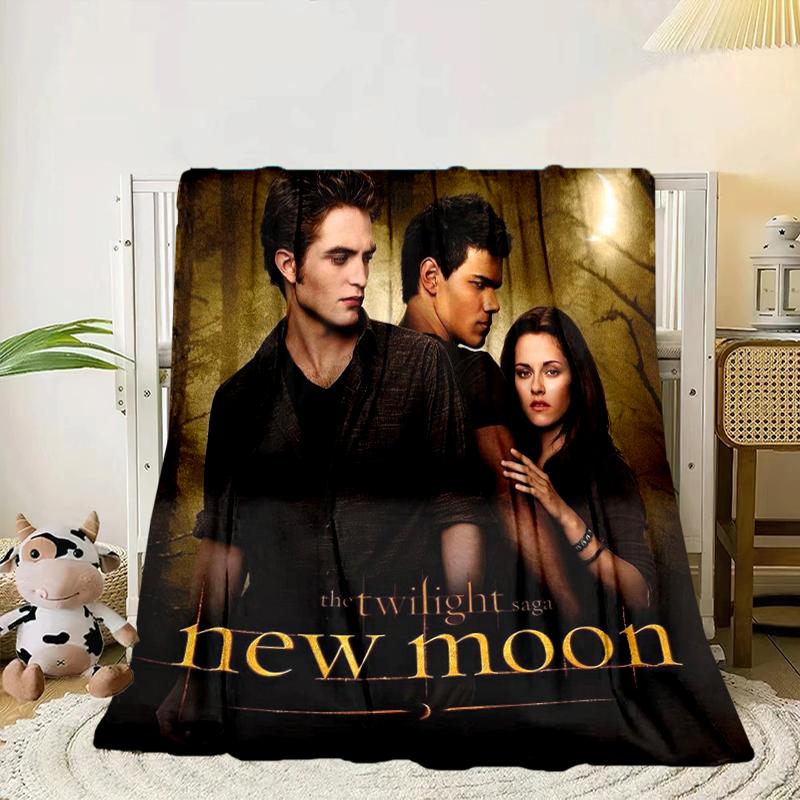 Eclipse Twilight Vampire Blanket Flannel Blanket for Bed, Sofa, Camping, Hiking, Picnic Essentials, Gift for Family Fan Gifts