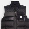 Coach Logo Print Stand Collar Zip Casual Sleeveless Down Jacket Men Jacket Black CG626-R81