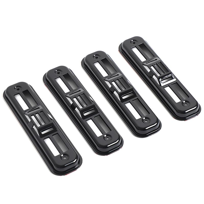 Para Hummer H2 2003-2009 ABS Negro Brillante Coche Señal de Giro Lateral Cubierta Protectora de Malla Cubierta Decorativa Accesorios Exteriores para Coche