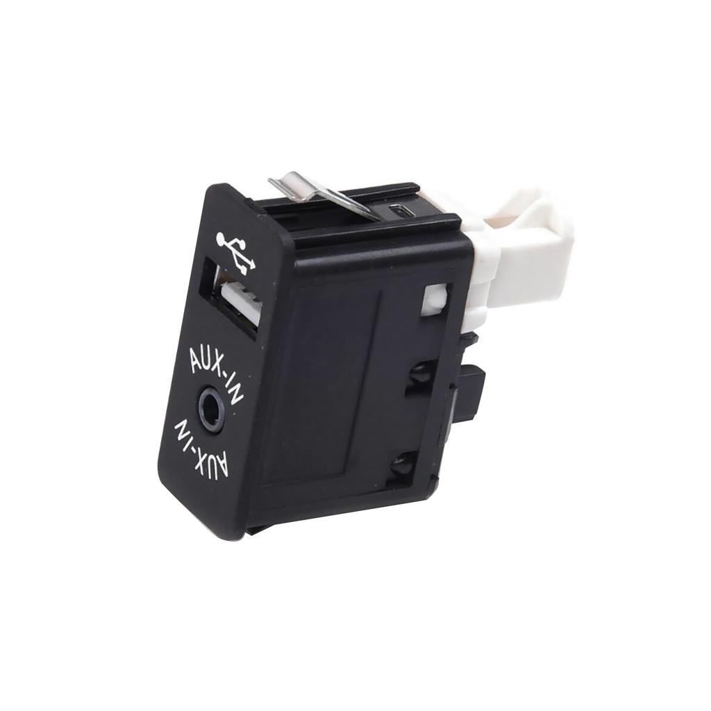 USB AUX Socket Port Plug 84109237653 9237653 for BMW 1 3 5 6 7 Series X1 X3 X5 X6 Z4 & MINI, Black+White Replacement Cover